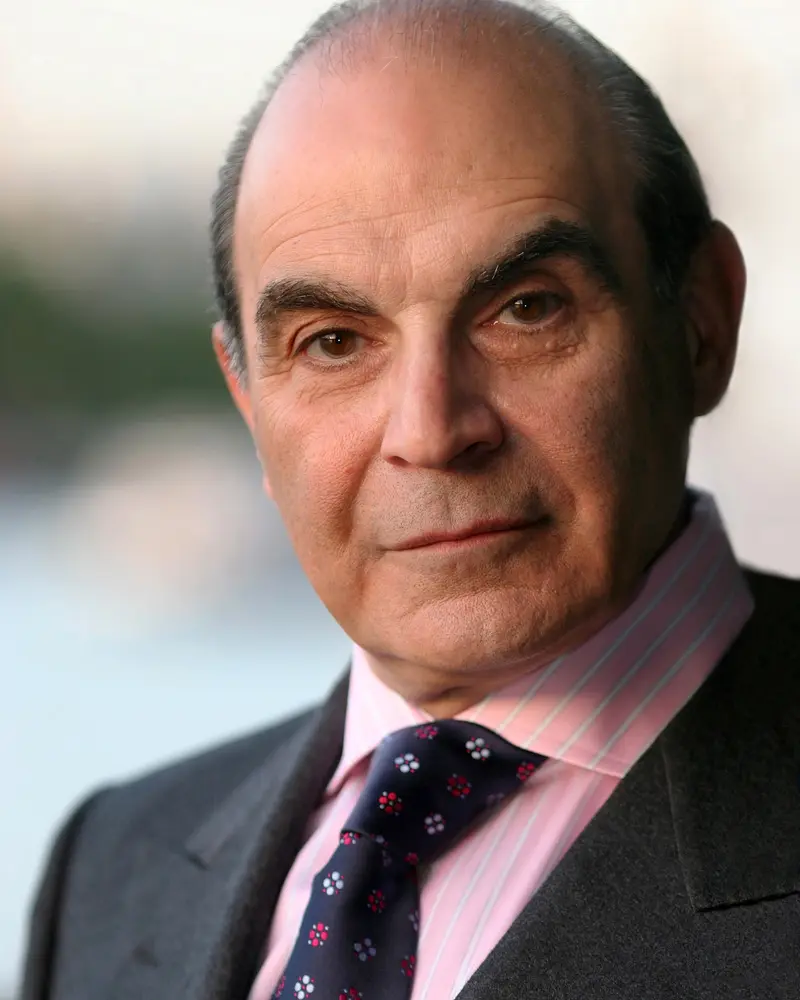 Portrait photograph of Sir David Suchet